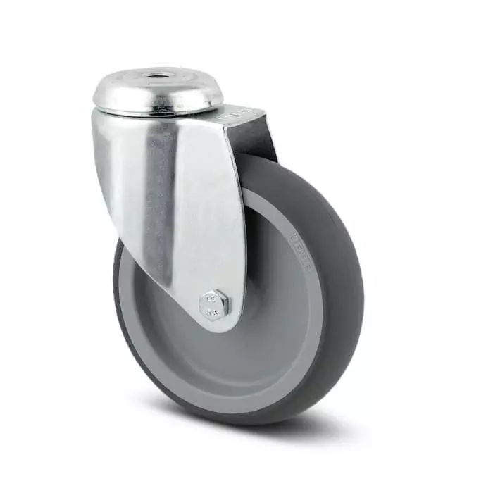 Tente Swivel Castor Wheel, 100 Kg Capacity, 125 mm Wheel, 2470 PJO 125/32 P30-13