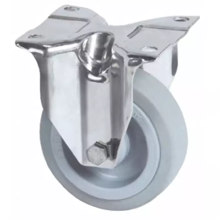 Tente Fixed Castor Wheel, 250 Kg Capacity, 125 mm Wheel, 8478UFD125P62