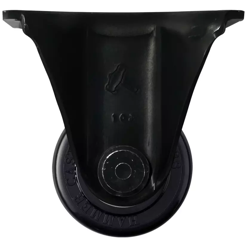 TAKIGEN Low-Profile Heavy-Duty Fixed Caster Nylon Φ50 mm Wheel Diameter 3000N Allowable Load, K-540SR-50-NRB