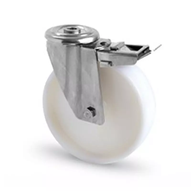 RS PRO Nylon Castor Wheel 100 mm Dia 150 Kg Load Capacity Swivel, 149299