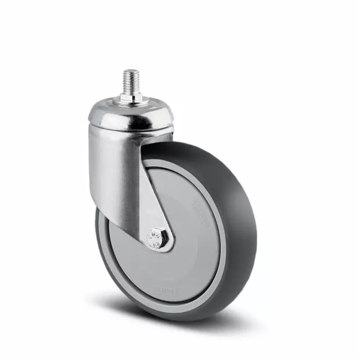 Tente Swivel Castor Wheel, 100 Kg Capacity, 125 mm Wheel, 2370 PJP 125/32 S74