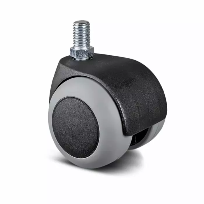 Tente Swivel Castor Wheel, 40 Kg Capacity, 50 mm Wheel, AA20 PJI 050 S70-10X15 NOIR