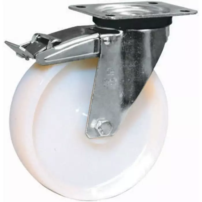 LAG Braked Swivel Castor Wheel, 200 Kg Capacity, 125 mm Wheel, 18768FR