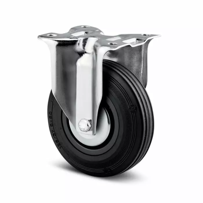 Tente Fixed Castor Wheel, 75 Kg Capacity, 100 mm Wheel, 3478 PVH 100/35 P62