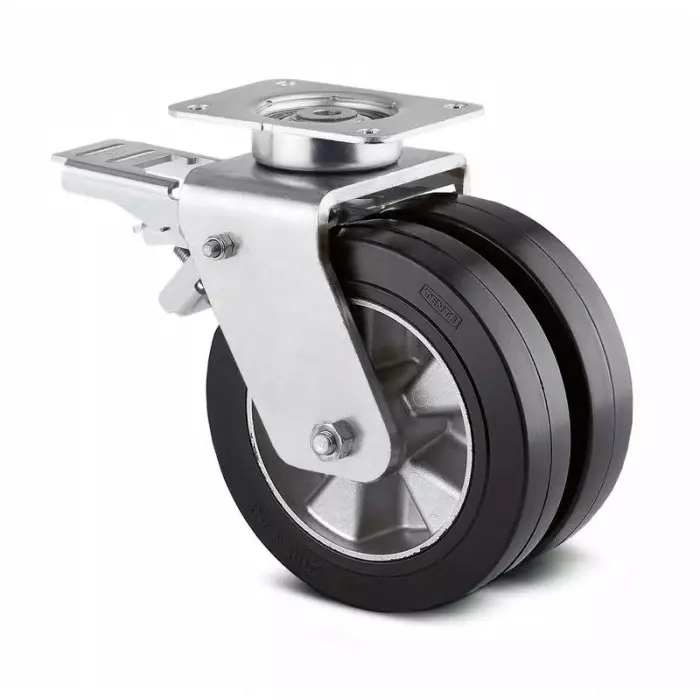 Tente Castor Wheel, 40 Kg Capacity, 200 mm Wheel, 9942IEP200P63