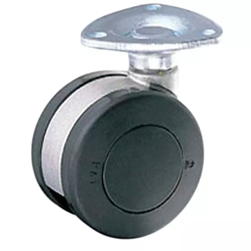 TAKIGEN Twin Wheel Swivel Caster Nylon 1.47 kN Allowable Load, K-200G-60
