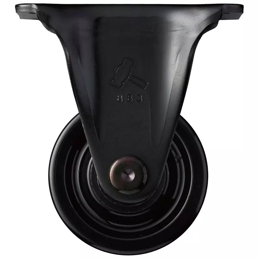 TAKIGEN Double Wheel Fixed Caster Nylon Φ50 mm Wheel Diameter 1470N Allowable Load, K-455R-50