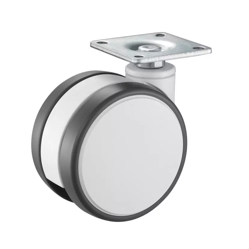 TAKIGEN Design Caster Elastomer 66x16 mm (W1xW2) without Stopper, K-115J-100