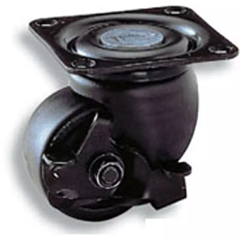 TAKIGEN Heavy Duty Low Floor Caster 2.94N Allowable Loads, K-100HB2S-65-EP