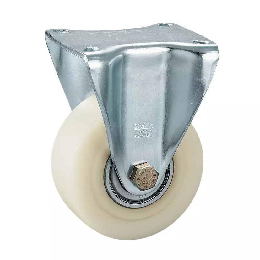 TAKIGEN Low-Profile Extra Heavy-Duty Caster Fixed Type Φ100 mm Wheel Diameter, K-590K-100