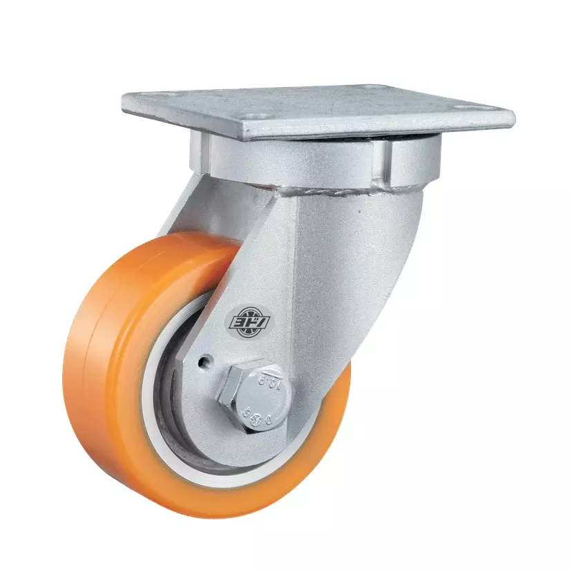 TAKIGEN Ultra Heavy Duty Caster Swivel Type Urethane Φ150 mm Wheel Diameter, K-545J-150-UR