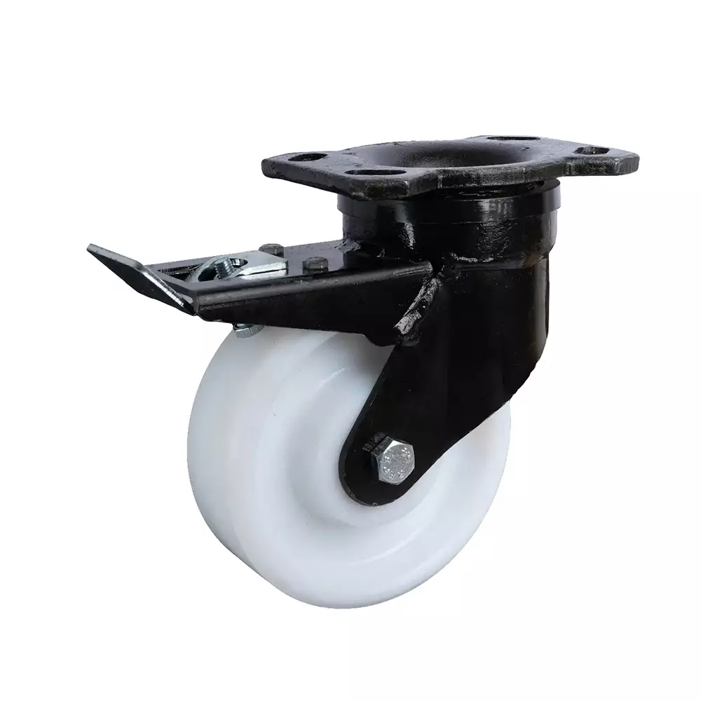 MUVALL I-Type Castor Wheel Polymer Brake 150x50 mm Wheel Size, HDF B 150 50 PLWB