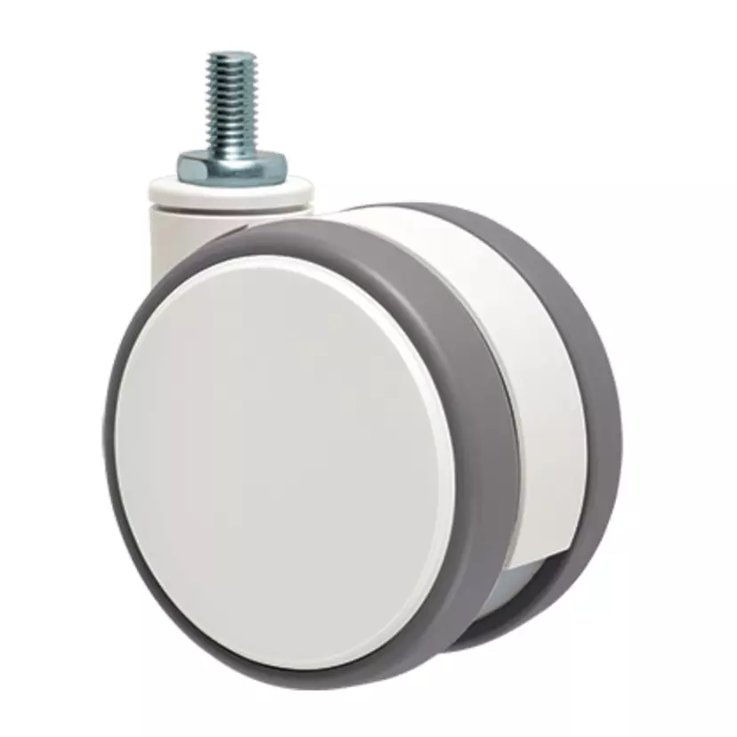 TAKIGEN Design Caster Elastomer 66x16 mm (W1xW2) without Stopper, K-115JN-100