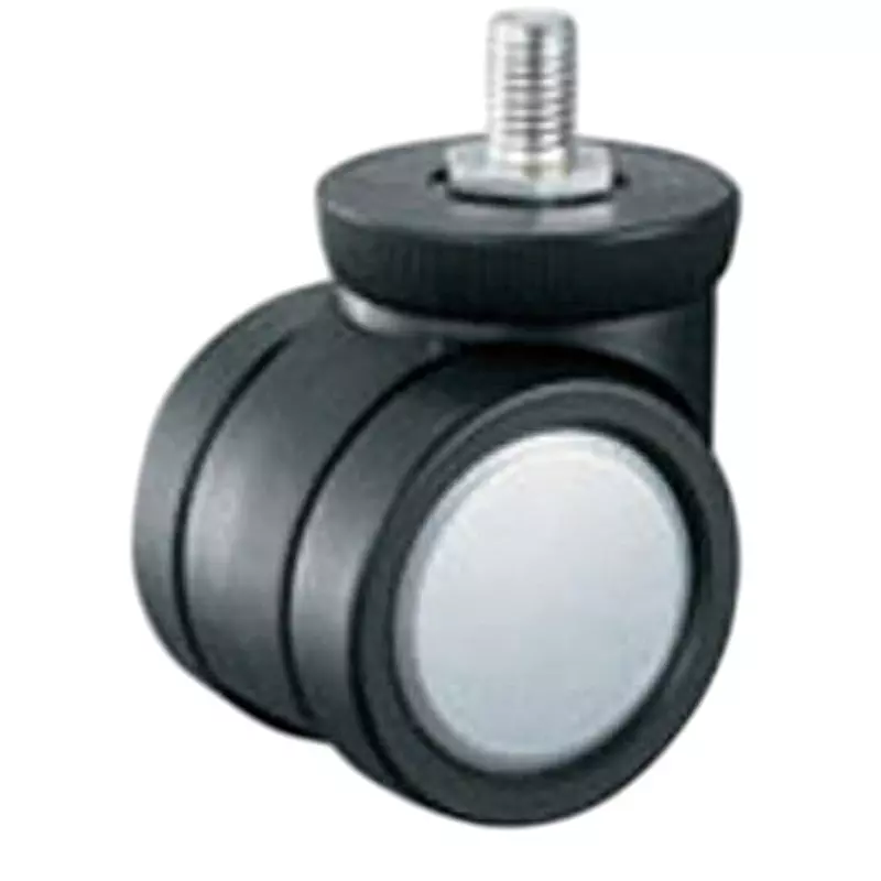 TAKIGEN Dual Wheel Swivel Caster Bolt Type Urethane 392N Allowable Loads, K-203GN-50-UR