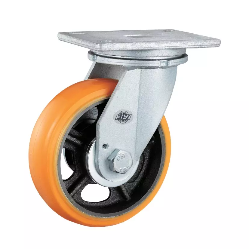TAKIGEN Ultra Heavy Duty Caster Swivel Type Urethane Φ203 mm Wheel Diameter, K-544J-200-UR