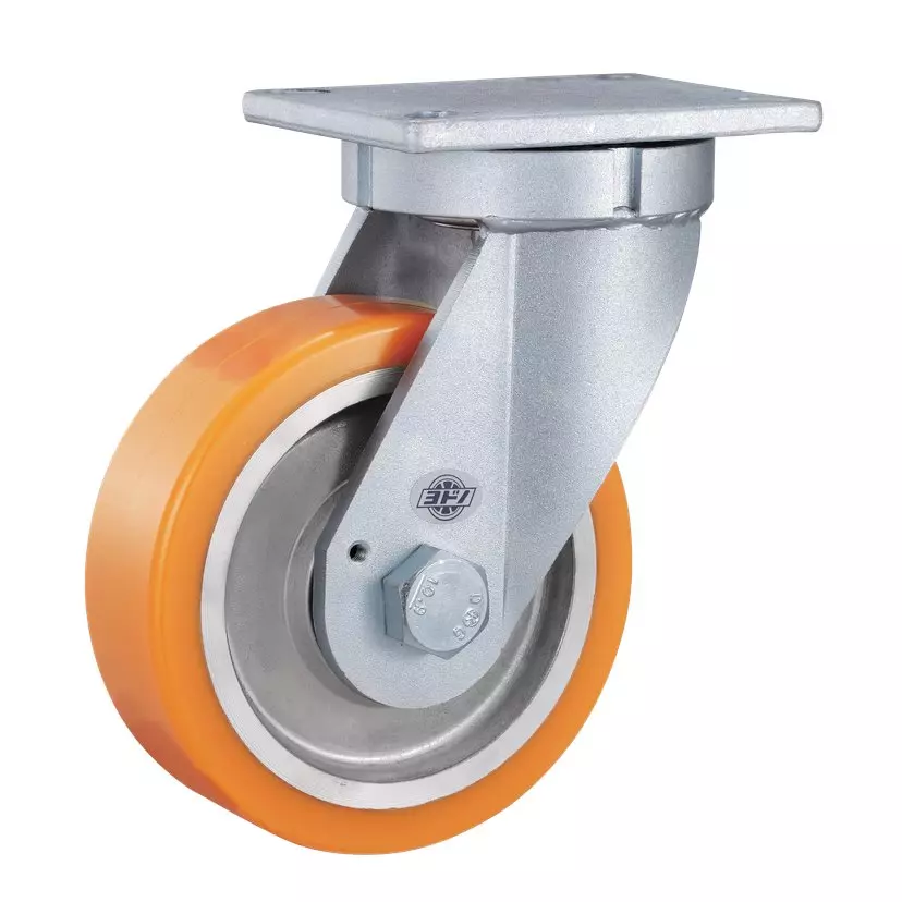 TAKIGEN Ultra Heavy Duty Caster Swivel Type Urethane Φ200 mm Wheel Diameter, K-545J-200-UR