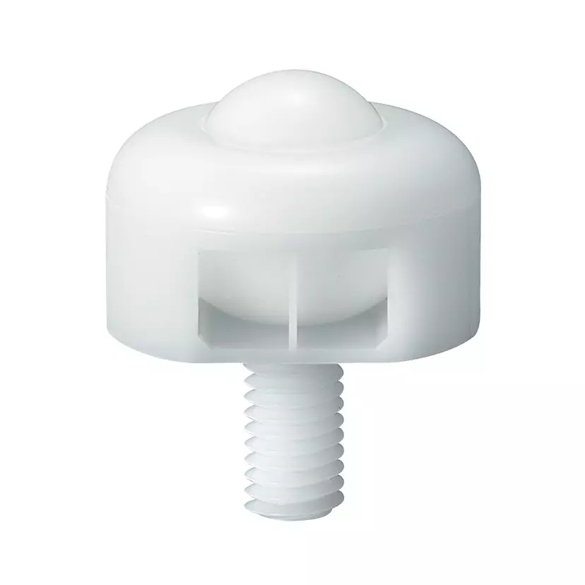 TAKIGEN Resin Ball Caster White 29.4N Allowable Loads 15 mm, K-145-16NW