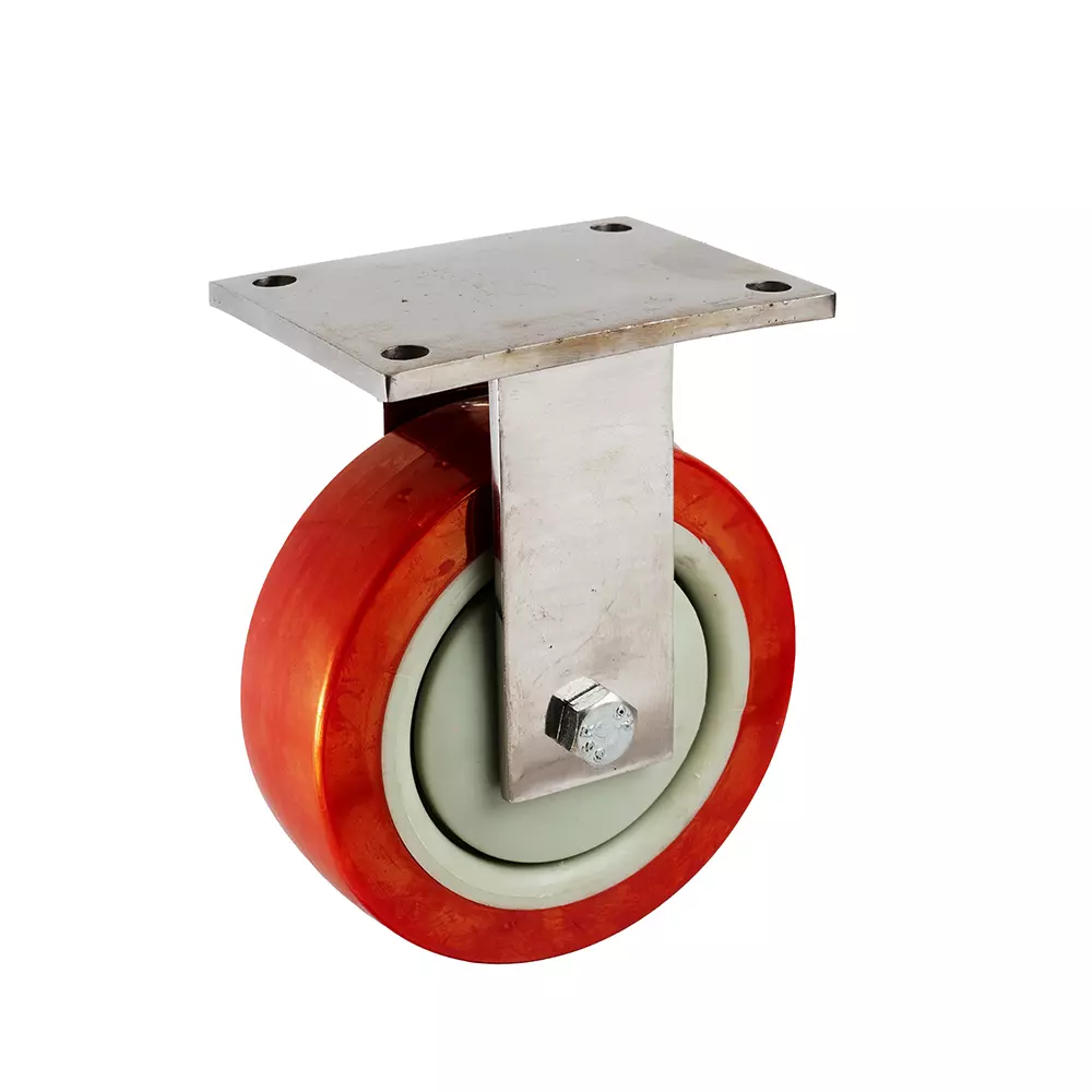 MUVALL Polyurethane Wheel with Stainless Steel Castor 50x25 mm, FSS304 F 50 25 PUSB(W)