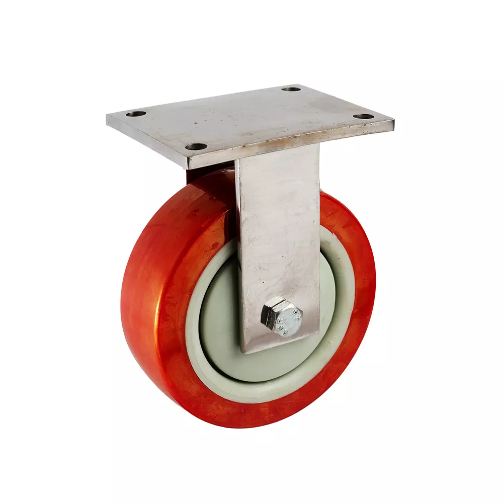 MUVALL Polyurethane Wheel with Stainless Steel Castor