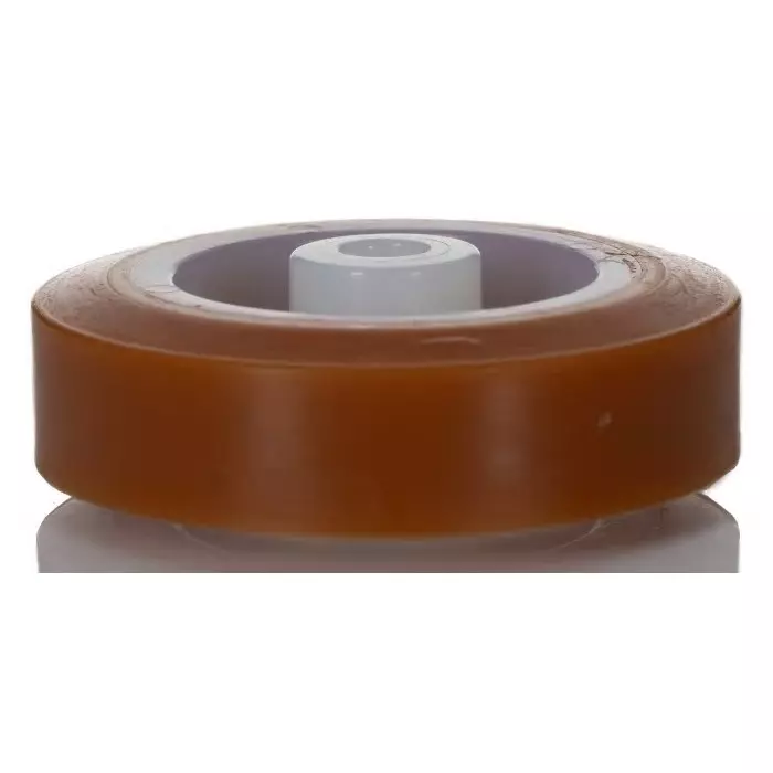 LAG Orange, White Polyurethane Abrasion Resistant, Hygienic, Laceration Resistant, Non-Marking Trolley Wheel, 120 Kg, 4520