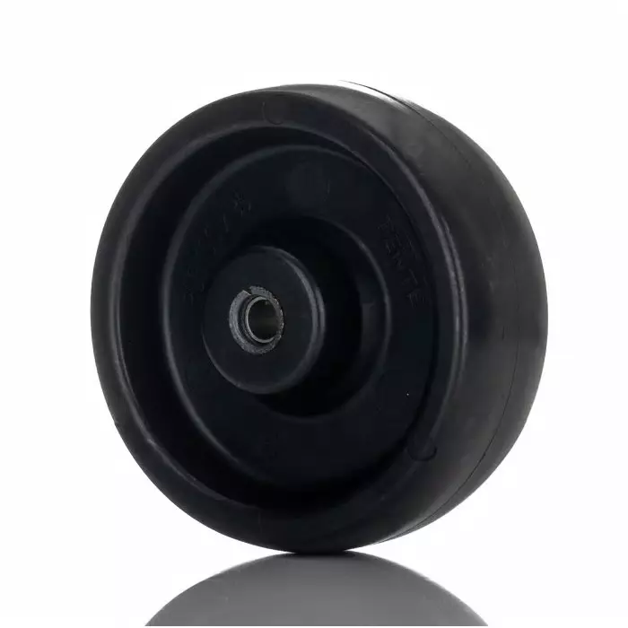 Tente Black Corrosion Resistant Trolley Wheel, 250 Kg, BOG100x35-?8