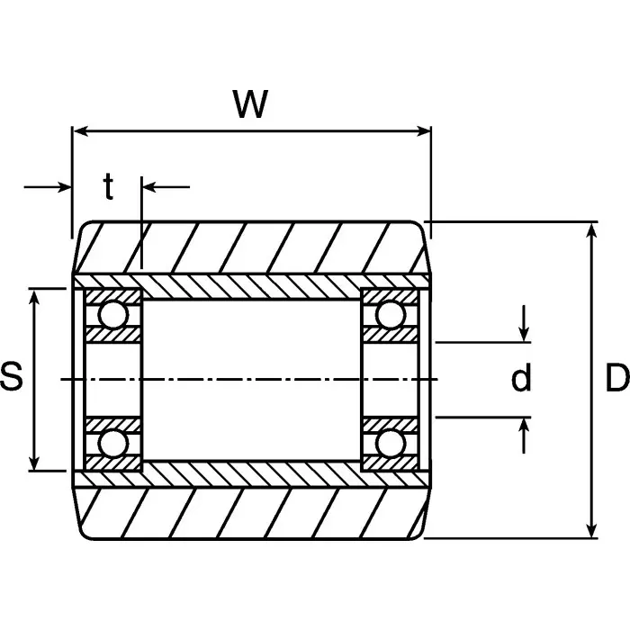 LAG White Polyamide Hygienic, Low Rolling Resistance, Non-Marking Trolley Wheel, 700 Kg, 4392 CC