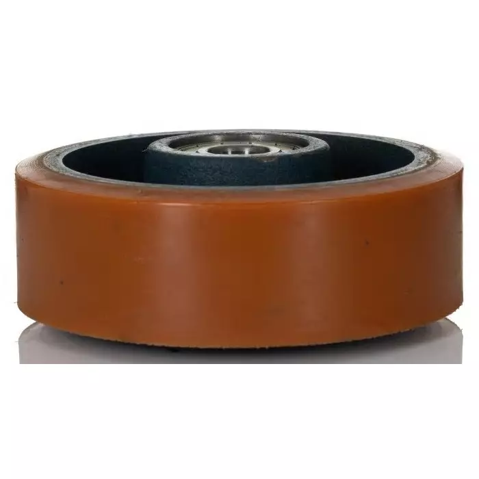 LAG Blue, Orange Polyurethane Abrasion Resistant, High Load Capacity, Laceration Resistant, Non-Marking Trolley Wheel,, 7020 CC