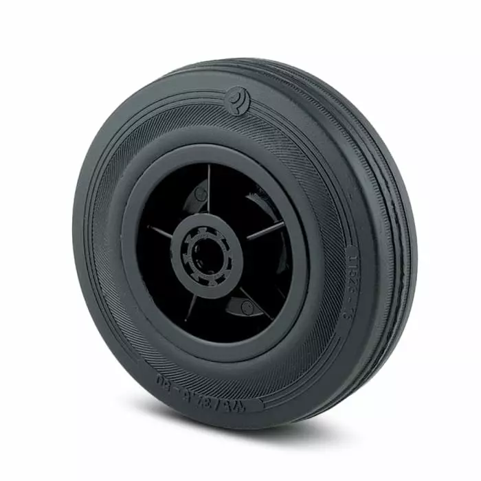 Tente Black Polypropylene Plain Bearing Trolley Wheel, 205 Kg, PVR 250/50-D25 LM58