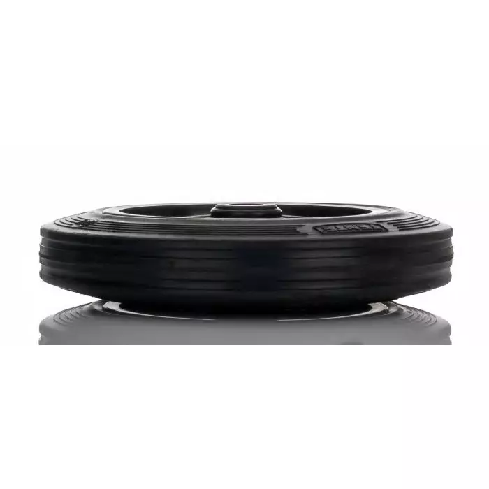 Tente Black Rubber Ageing Resistant Trolley Wheel, 250 Kg, PVR250/50X20LM58