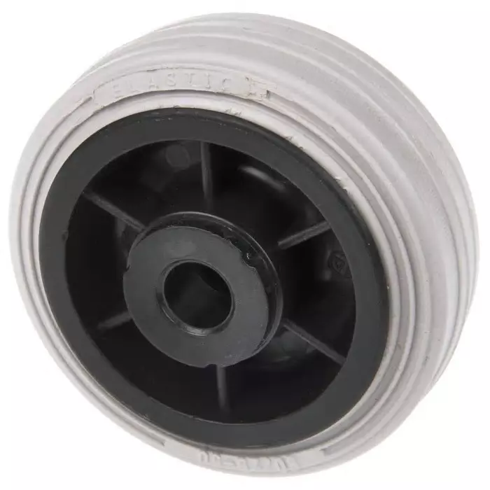 LAG Black, Grey Rubber Non-Marking, Quiet Operation, Shock Absorbing Trolley Wheel, 55 Kg, 13104 G