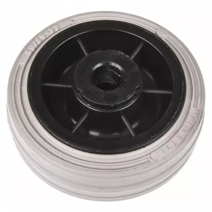 LAG Black, Grey Rubber Non-Marking, Quiet Operation, Shock Absorbing Trolley Wheel, 55 Kg, 13104 G