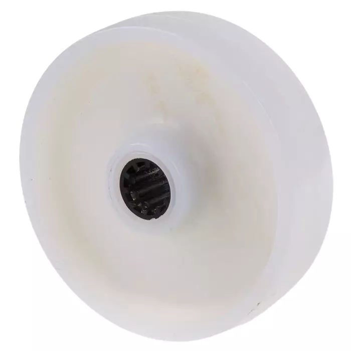 LAG White Polyamide Hygienic, Low Rolling Resistance, Non-Marking Trolley Wheel, 400 Kg, 4014