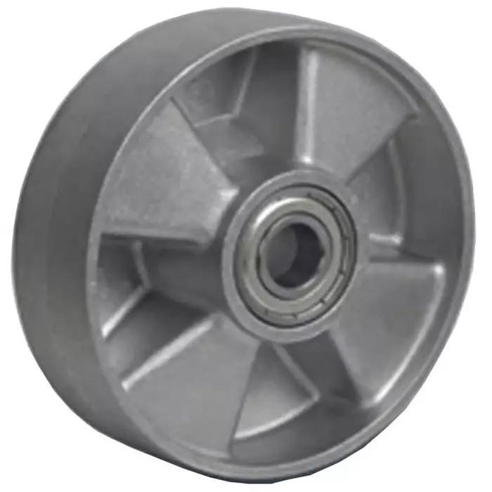 LAG Grey Aluminium High Temperature Resistant, Low Rolling Resistance Trolley Wheel, 150 Kg, 39008CC