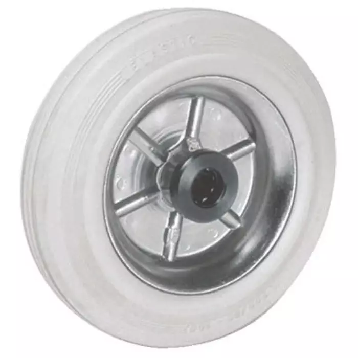 LAG Black, Grey Rubber Non-Marking, Quiet Operation, Shock Absorbing Trolley Wheel, 80 Kg, 12058G