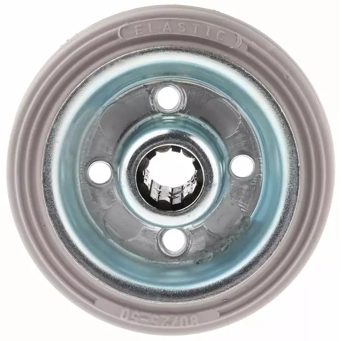 LAG Black, Grey Rubber Non-Marking, Quiet Operation, Shock Absorbing Trolley Wheel, 60 Kg, 12054G