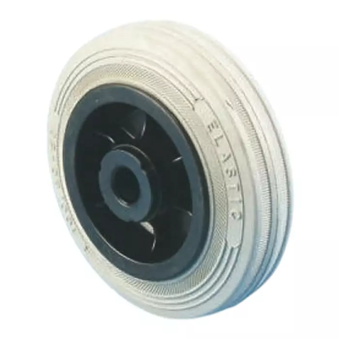LAG Black, Grey Rubber Non-Marking, Quiet Operation, Shock Absorbing Trolley Wheel, 110 Kg, 13112 G