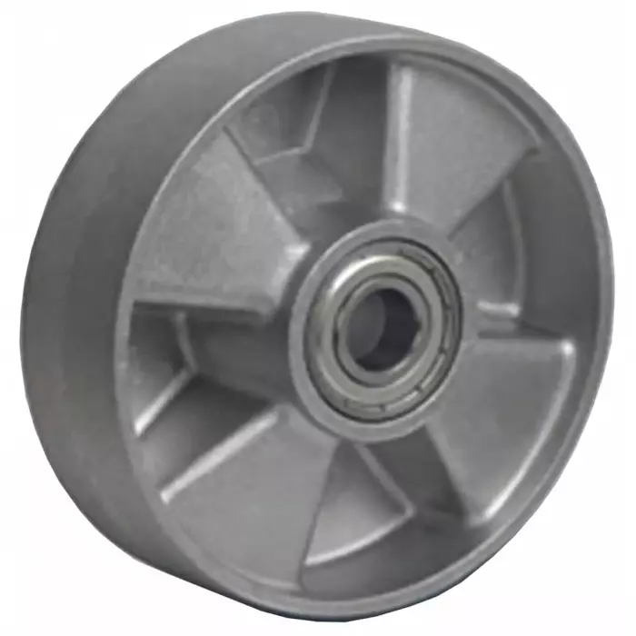 LAG Grey Aluminium High Temperature Resistant, Low Rolling Resistance Trolley Wheel, 200 Kg, 39018CC