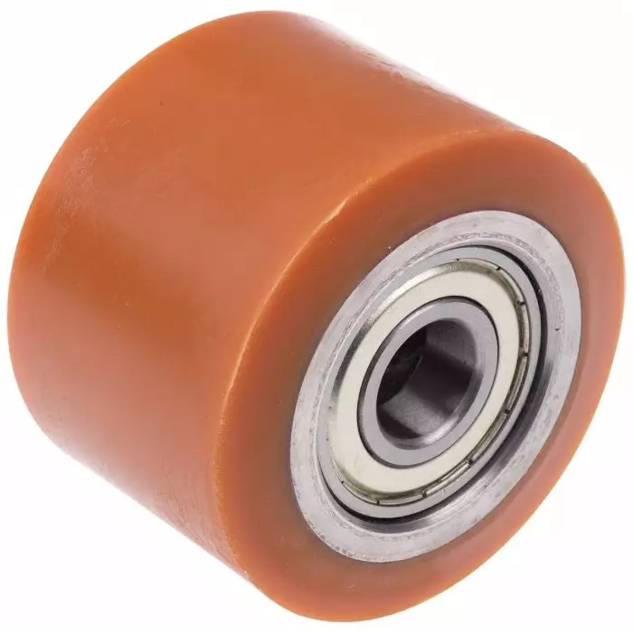 LAG Orange Polyurethane Abrasion Resistant, High Load Capacity, Laceration Resistant, Non-Marking Trolley Wheel, 600 Kg, 1552 CC