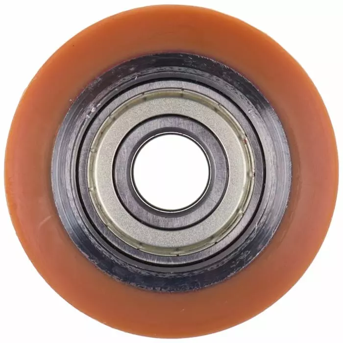 LAG Orange Polyurethane Abrasion Resistant, High Load Capacity, Laceration Resistant, Non-Marking Trolley Wheel, 600 Kg, 1552 CC