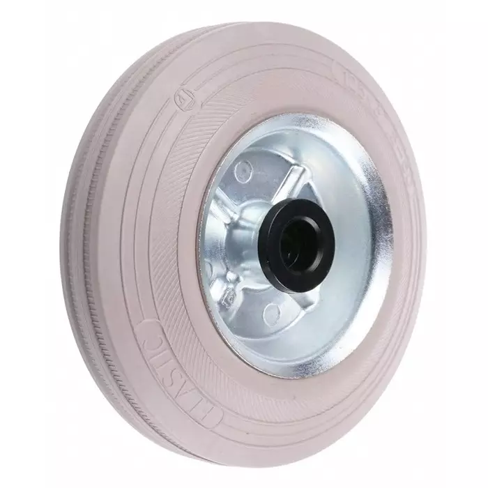 LAG Black, Grey Rubber Non-Marking, Quiet Operation, Shock Absorbing Trolley Wheel, 120 Kg, 12062G