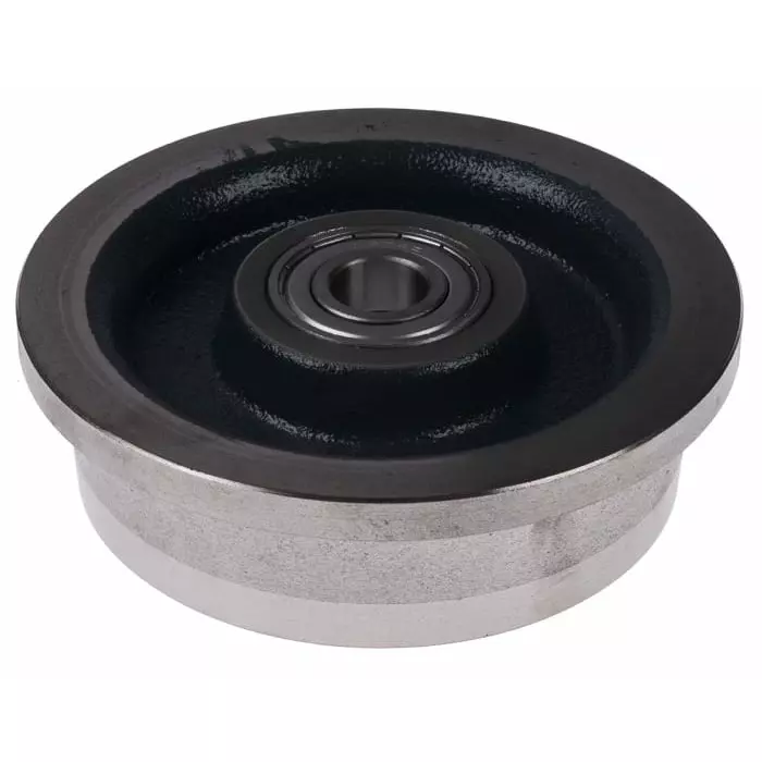 LAG Blue Cast Iron High Load Capacity, Low Rolling Resistance Trolley Wheel, 500 Kg, 1102 CC