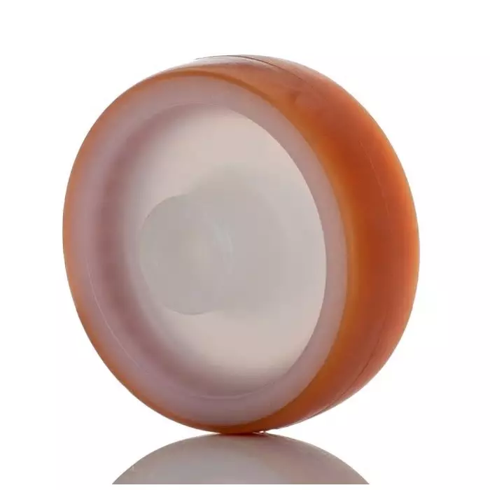 lag-brown-white-polyurethane-hygienic-lo-w-rolling-resistance-non-marking-trolley-wheel-100-kg-9064