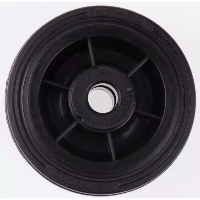 LAG Black Rubber Quiet Operation, Shock Absorbing Trolley Wheel, 50 Kg, 13104