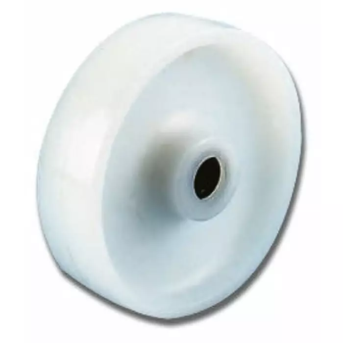 LAG White Polyamide Hygienic, Low Rolling Resistance, Non-Marking Trolley Wheel, 700 Kg, 18008 CC