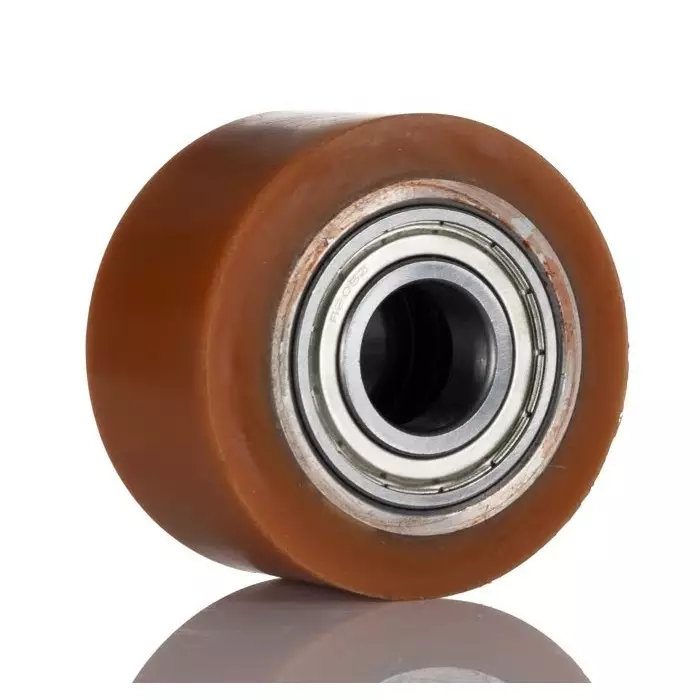 LAG Orange Polyurethane Abrasion Resistant, High Load Capacity, Laceration Resistant, Non-Marking Trolley Wheel, 500 Kg, 1698 CC