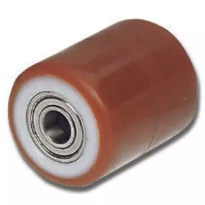 LAG Brown, White Polyurethane Hygienic, Low Rolling Resistance, Non-Marking Trolley Wheel, 500 Kg, 9946 CC
