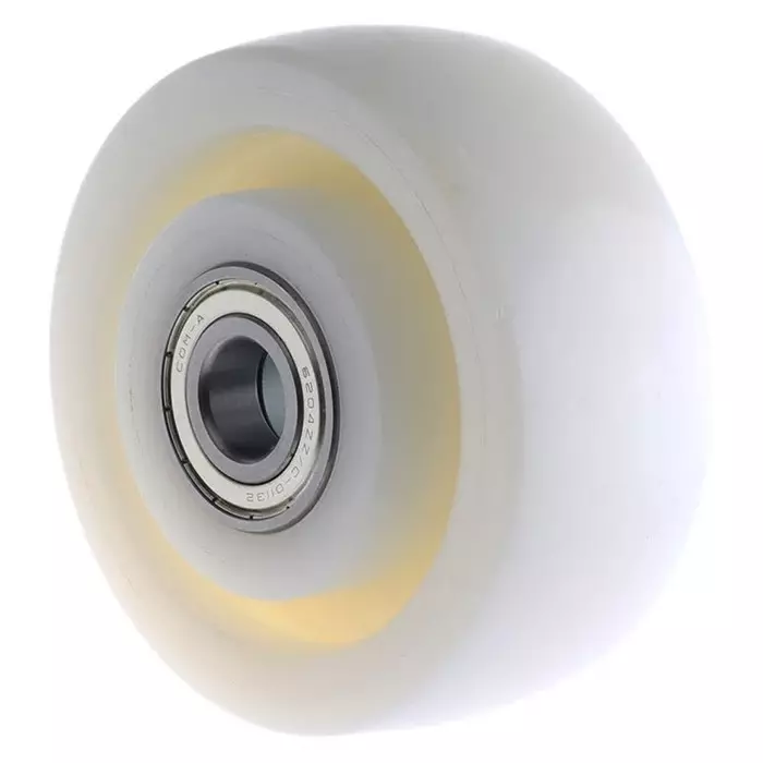 Tente White Nylon Corrosion Resistant Trolley Wheel, 840 Kg, TOP125x50-?20