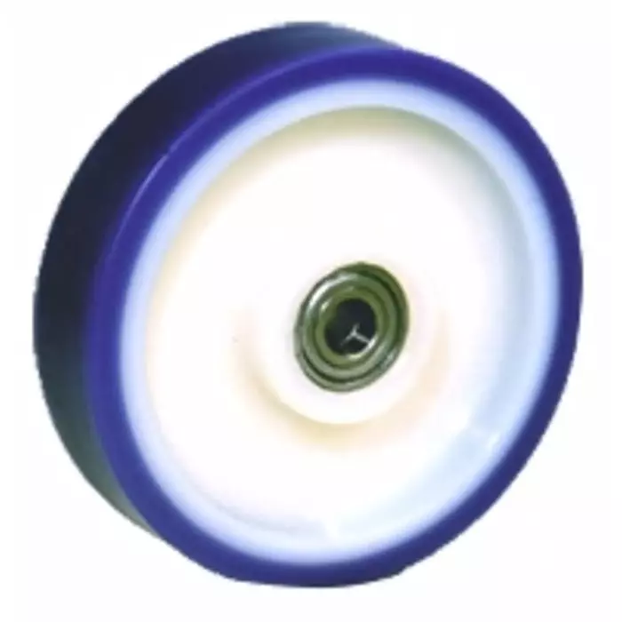 LAG Blue, White Polyurethane Abrasion Resistant, Hygienic, Laceration Resistant, Low Rolling Resistance, Non-Marking,, 35016