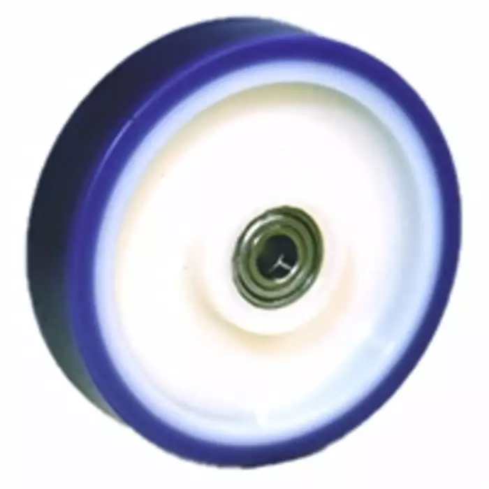 LAG Blue, White Polyurethane Abrasion Resistant, Hygienic, Laceration Resistant, Low Rolling Resistance, Non-Marking,, 35031