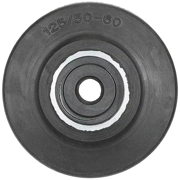 LAG Black, Silver Rubber Quiet Operation, Shock Absorbing Trolley Wheel, 220 Kg, 2051